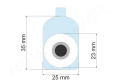 Zestaw 4 x rolka dolna D04-1/Z1 23mm + kółka 23mm Zestaw 4 x rolka dolna D04-1/Z1 23mm + kółka 23mm