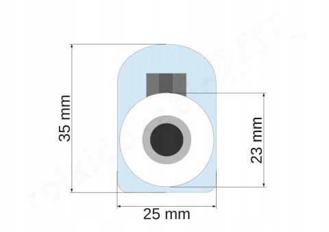 Zestaw do kabiny prysznicowej rolki Z04-1 23mm Zestaw do kabiny prysznicowej rolki Z04-1 23mm
