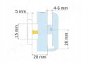 Zestaw do kabiny prysznicowej rolki Z04-1 23mm